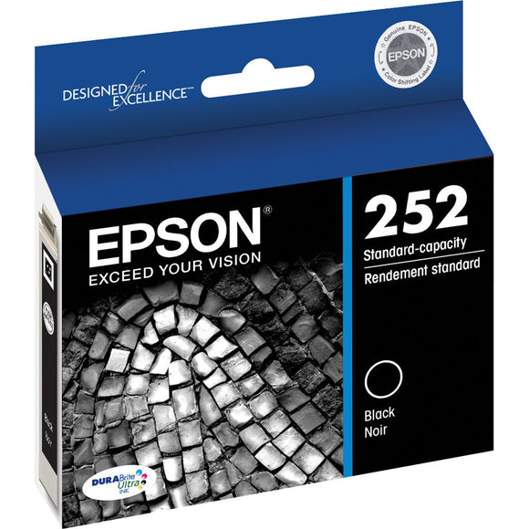 Original Epson 252 Black Ink Cartridge, HighCapacity (T252XL120)