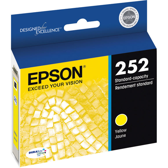 Original Epson 252 Yellow Ink Cartridge, HighCapacity (T252XL420)