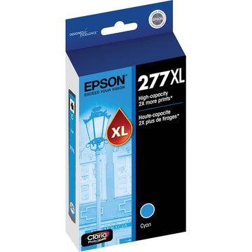 Original Epson 277XL (T277XL220) Cyan Ink Cartridge, HighCapacity