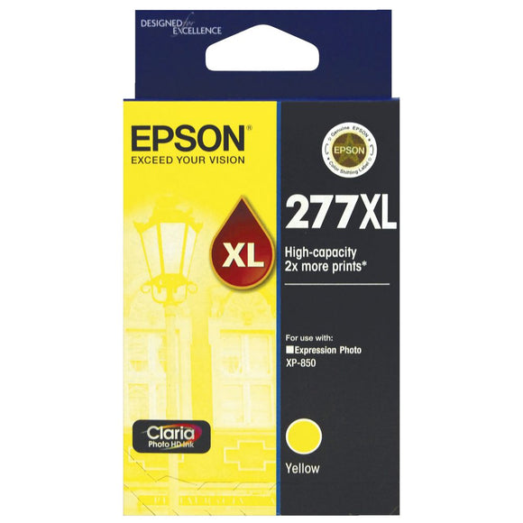 Original Epson 277XL (T277XL420) Yellow Ink Cartridge, HighCapacity