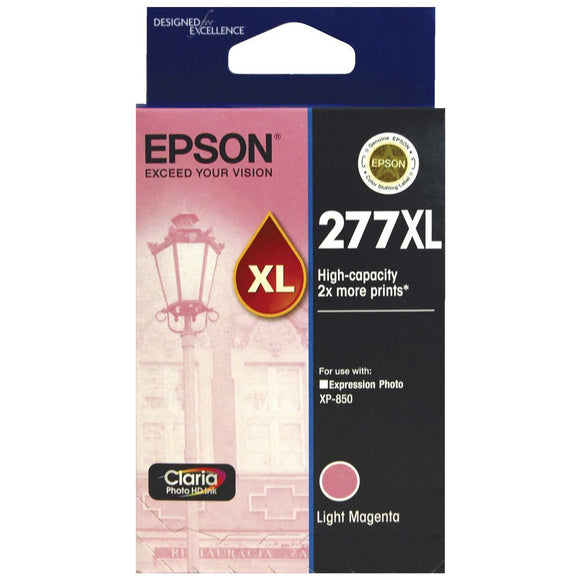 Original Epson 277XL (T277XL620) Light Magenta Ink Cartridge, HighCapacity