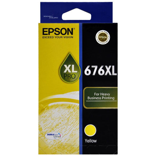 Original Epson® 676XL Yellow Ink Cartridge, HighYield (T676XL420)