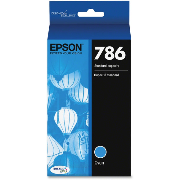 Original Epson 786XL Cyan Ink Cartridge, HighYield (T786XL220)