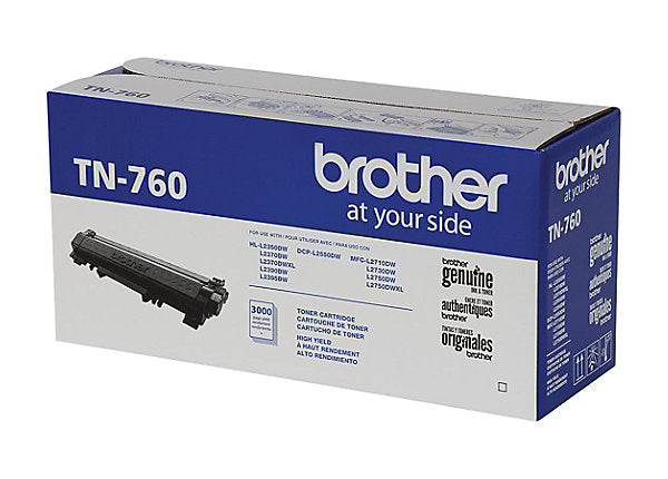 Original Brother TN760 New Black Toner Cartridge - High Capacity of TN730