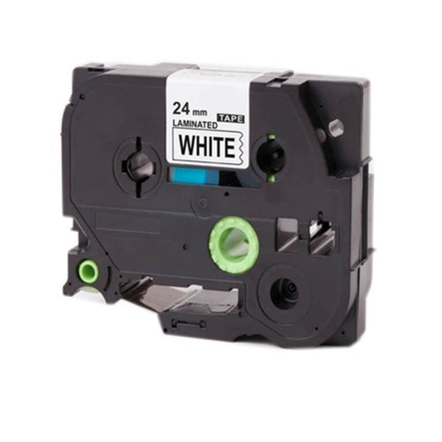 COMPATIBLE Brother Label Tape, 24mm Black on White, TZE251