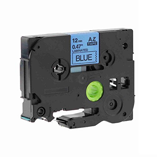 COMPATIBLE Brother Label Tape 12mm, Pastel Blue, Matt Laminated