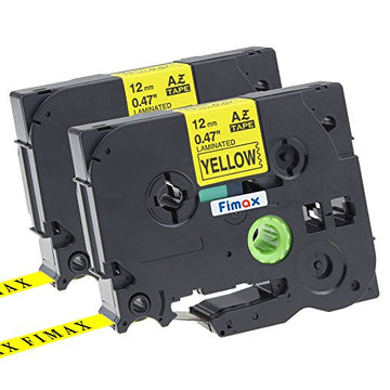 COMPATIBLE Brother Label Tape, 12mm Black on Yellow, TZE631