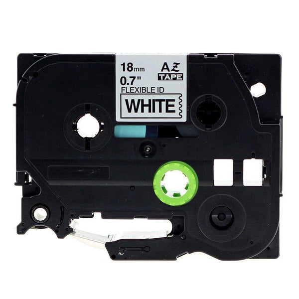 COMPATIBLE Brother Label Tape, 18mm Black on White, TZEFX241