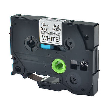 Brother COMPATIBLE Label Tape, 12mm Black on White, TZES231
