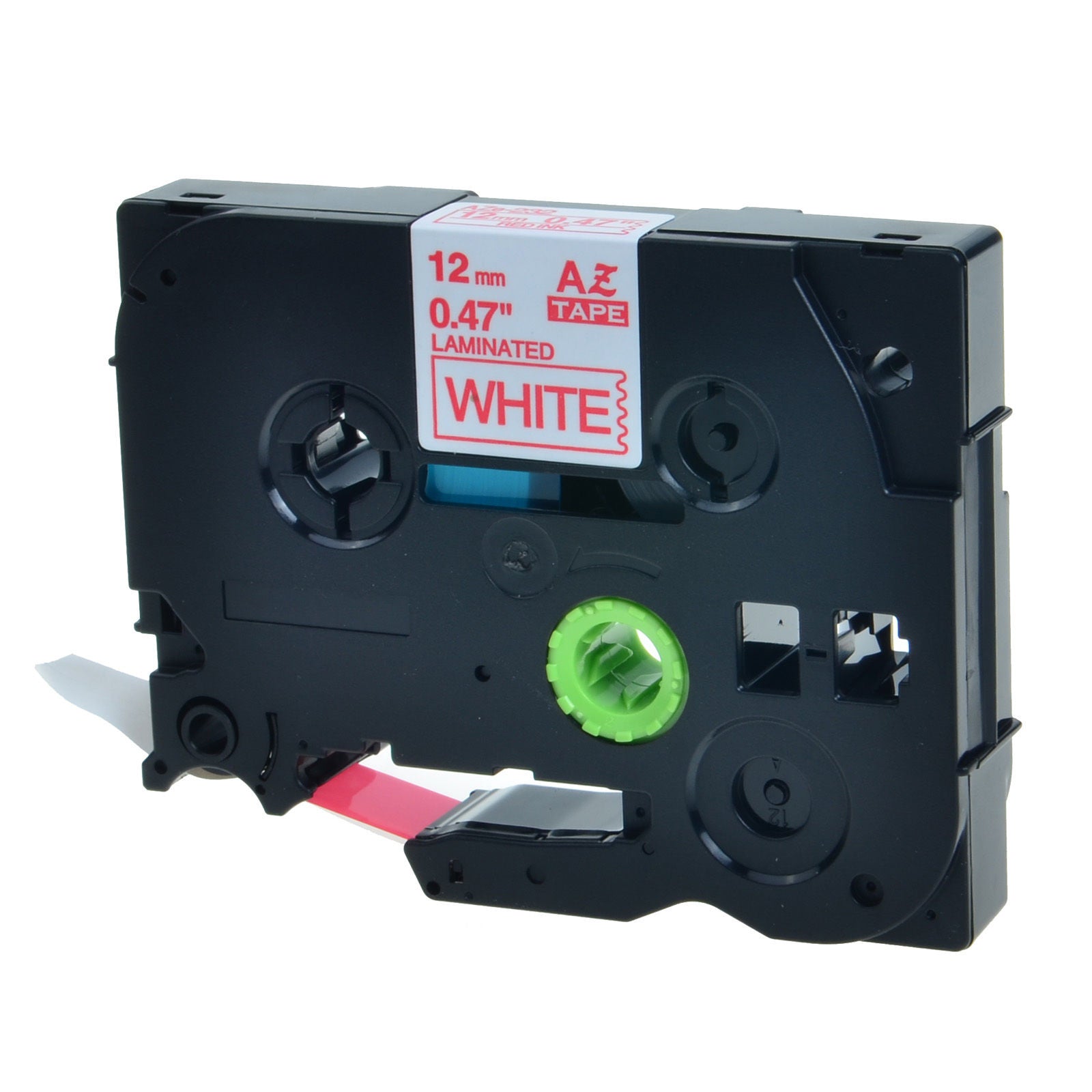 COMPATIBLE Brother Label Tape, 12mm Red on White, TZE232