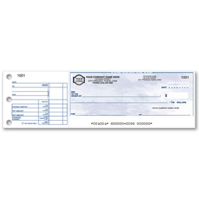One-to-a-page manual Cheque
